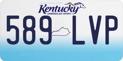 KY license plate 589LVP