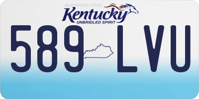 KY license plate 589LVU