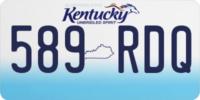 KY license plate 589RDQ