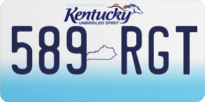 KY license plate 589RGT