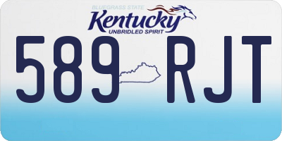 KY license plate 589RJT