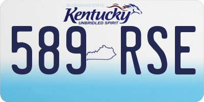 KY license plate 589RSE
