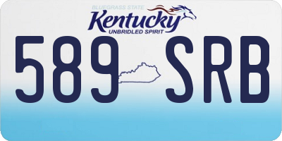 KY license plate 589SRB