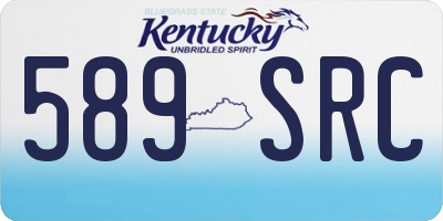 KY license plate 589SRC