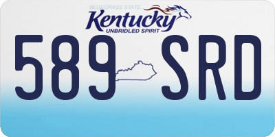 KY license plate 589SRD