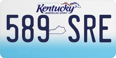 KY license plate 589SRE