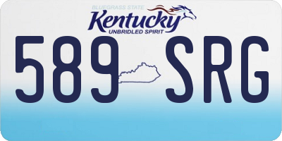 KY license plate 589SRG