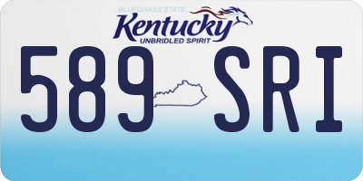 KY license plate 589SRI