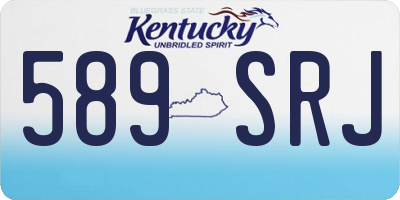 KY license plate 589SRJ