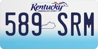 KY license plate 589SRM