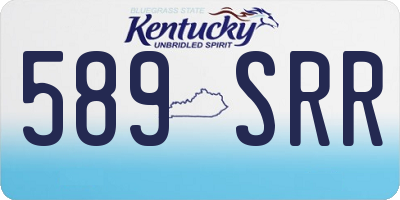 KY license plate 589SRR