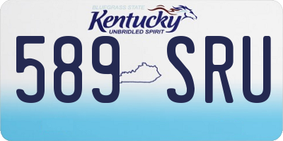 KY license plate 589SRU