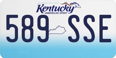 KY license plate 589SSE