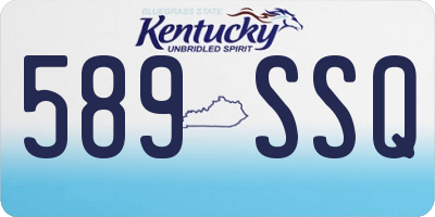 KY license plate 589SSQ