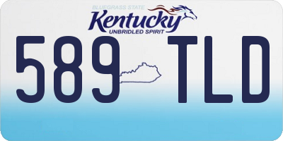 KY license plate 589TLD