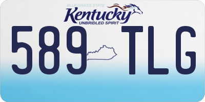 KY license plate 589TLG