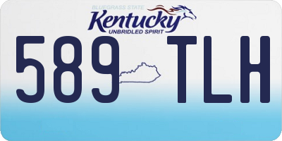 KY license plate 589TLH