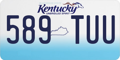 KY license plate 589TUU