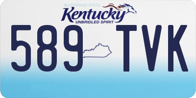 KY license plate 589TVK