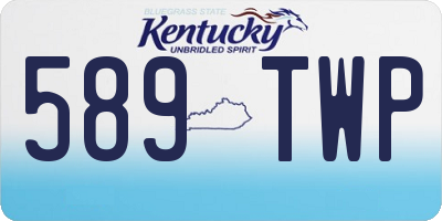 KY license plate 589TWP