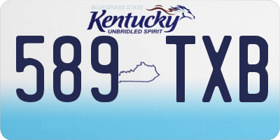 KY license plate 589TXB