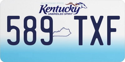 KY license plate 589TXF