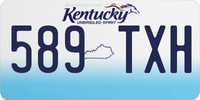 KY license plate 589TXH