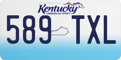 KY license plate 589TXL