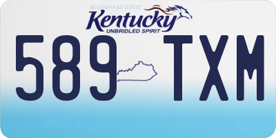 KY license plate 589TXM