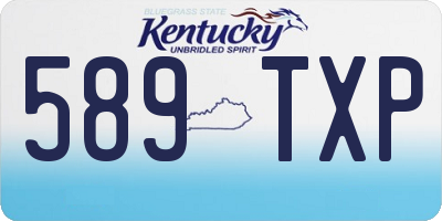 KY license plate 589TXP