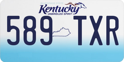 KY license plate 589TXR