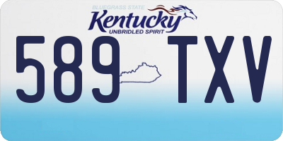 KY license plate 589TXV
