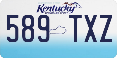 KY license plate 589TXZ