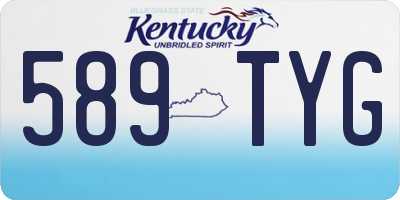 KY license plate 589TYG