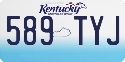 KY license plate 589TYJ