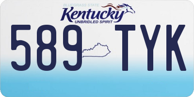 KY license plate 589TYK