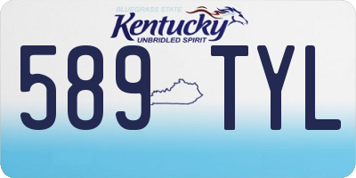 KY license plate 589TYL