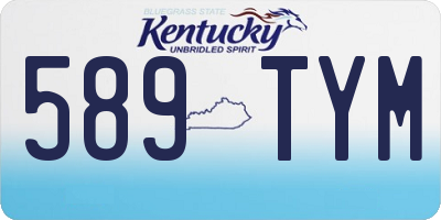 KY license plate 589TYM