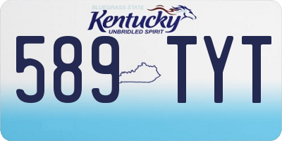 KY license plate 589TYT