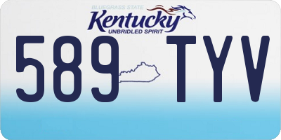 KY license plate 589TYV