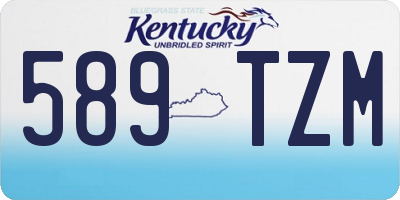 KY license plate 589TZM