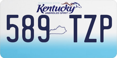 KY license plate 589TZP