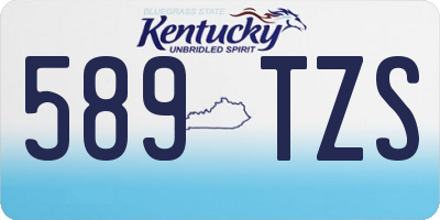 KY license plate 589TZS