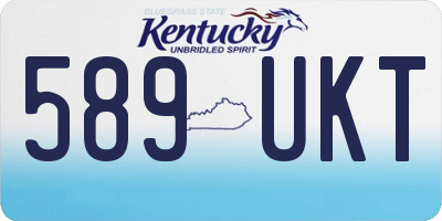 KY license plate 589UKT