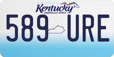 KY license plate 589URE