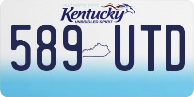 KY license plate 589UTD