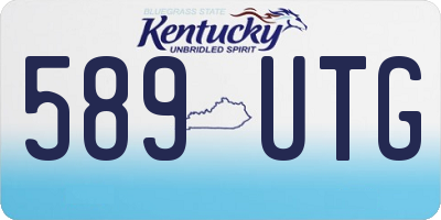 KY license plate 589UTG