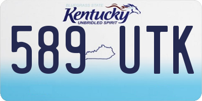 KY license plate 589UTK