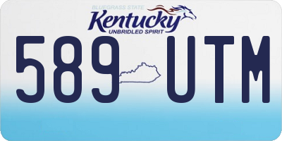 KY license plate 589UTM