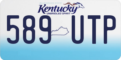 KY license plate 589UTP